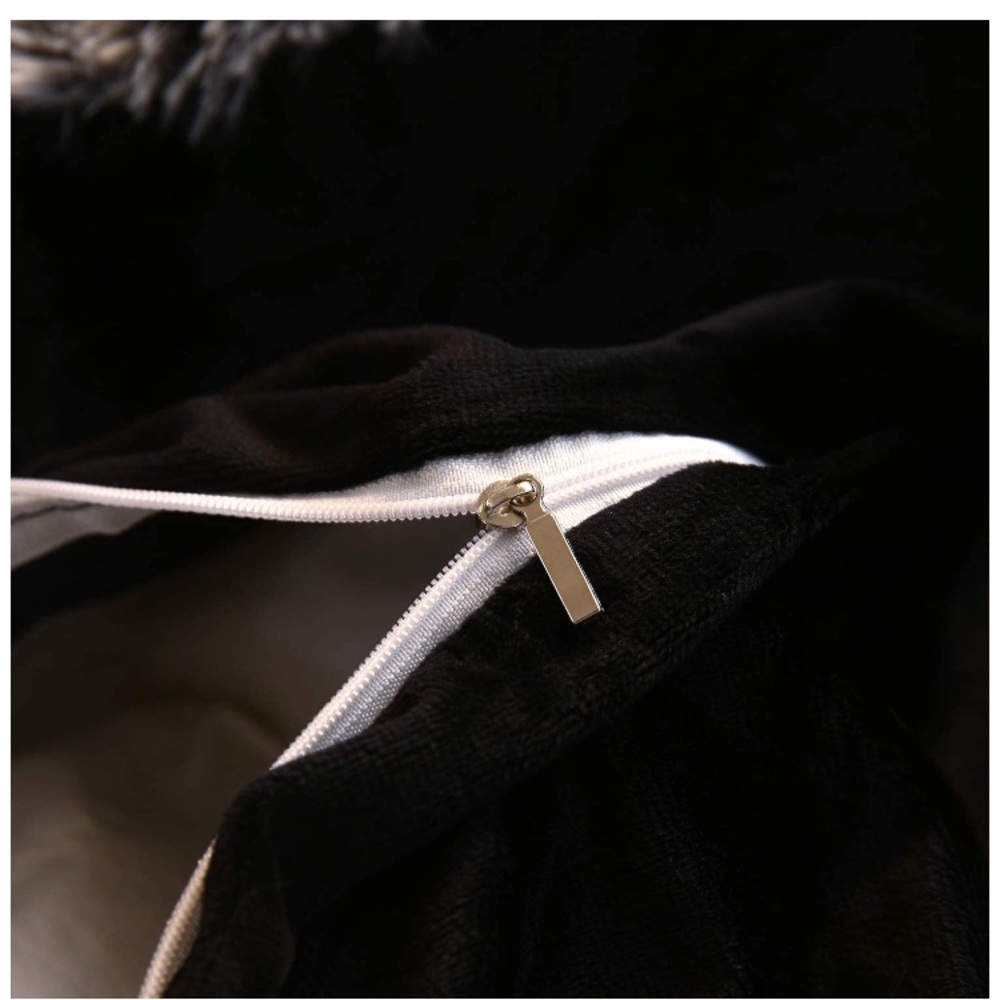 Plush Shaggy Duvet Cover Set of 3 Soft Velvet - Picture 7 of 7